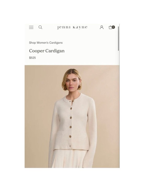 Jenni Kayne Sweaters - NWT Jenni Kayne Cooper Cardigan M Ivory